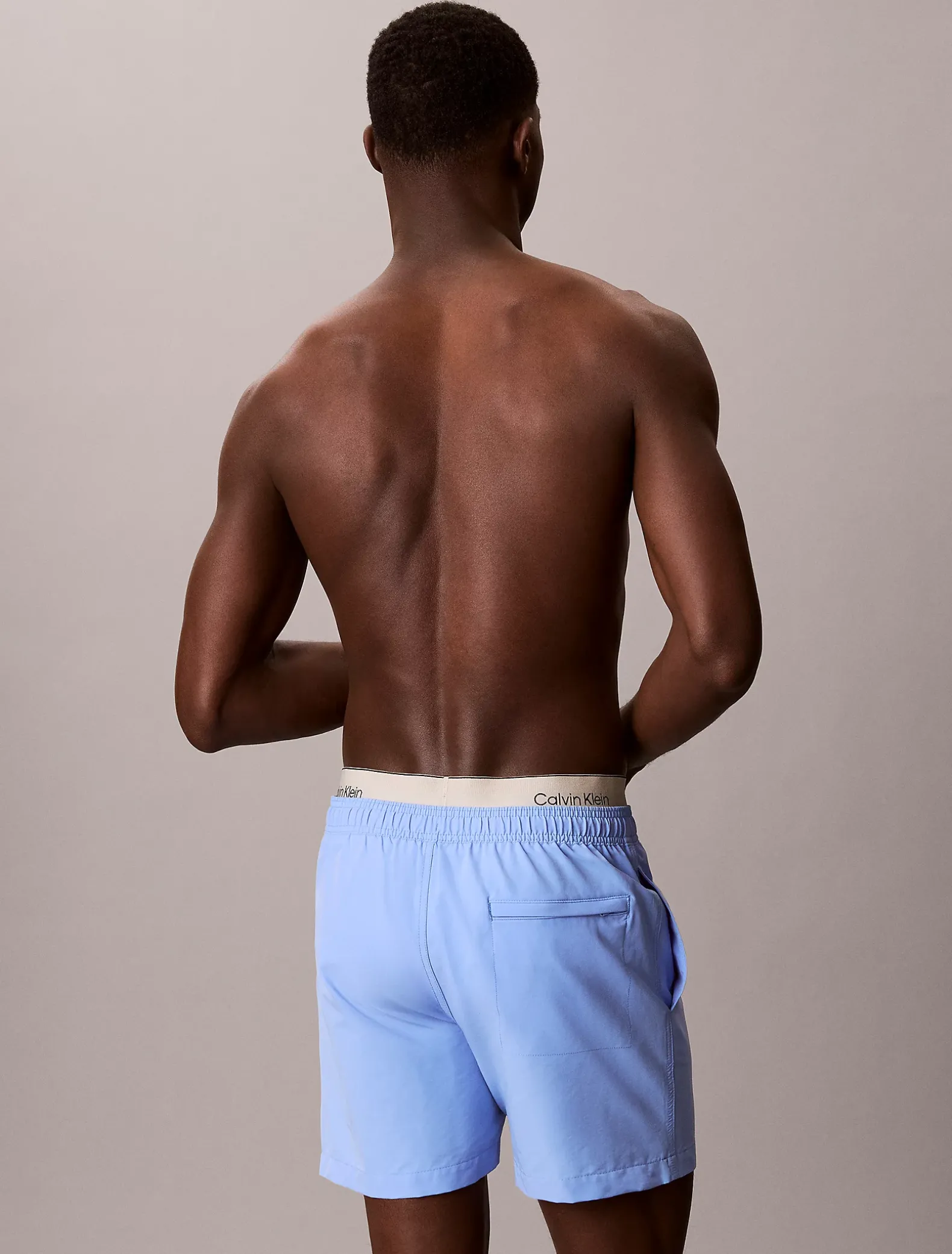 Zwemshorts met dubbele tailleband met logo